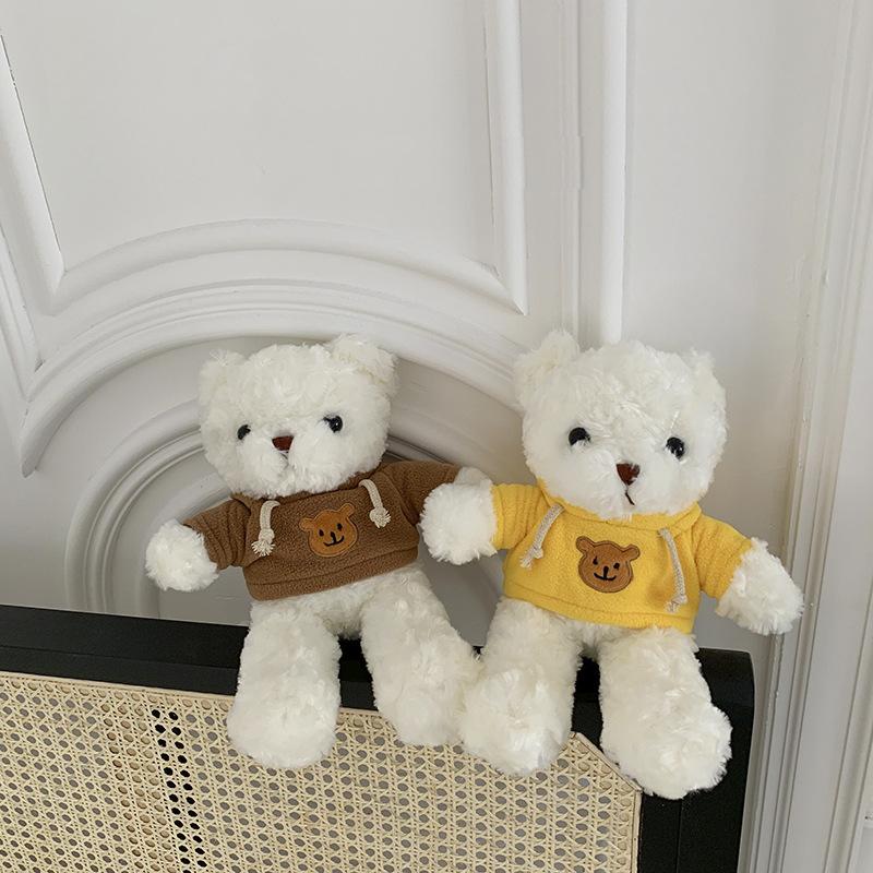 Ins Plush Teddy Bear Doll Sweatshirt Bear Doll Sleep Hug Bear Boy and Girl Toy Birthday Gift
