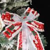 Mode Weihnachtsbaum Anhänger Handgemacht DIY Stoff Mit Schleife, Weihnachtsband Dekorationszubehör
