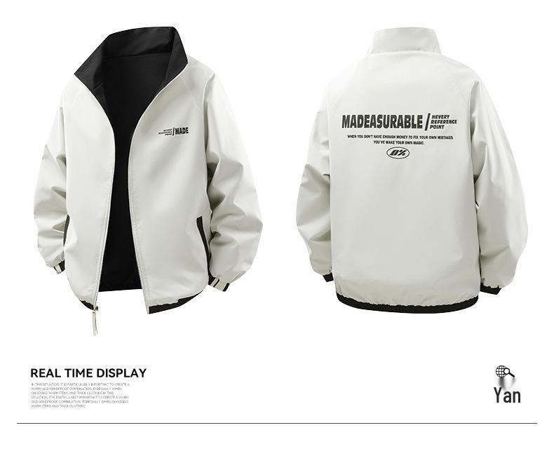 Pánská moderní větrovka se stojáčkem pro volný čas - ležérní móda na jaro a podzim