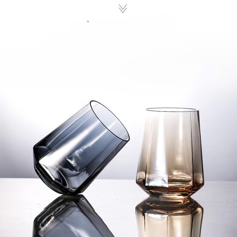 Shangqi Iridescent Octagonal Glass Set (2-Pack)