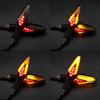 2Pcs Motorbike Dynamic LED Lamp Scooter Accessories Motorcycle 12V IP68 Turn Signals Flowing LED Tail Light Dual Colors