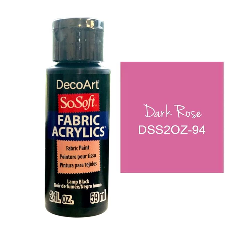 

deco art Fabric paint Sosoft 59ml DSS94 dark rose 12860094
