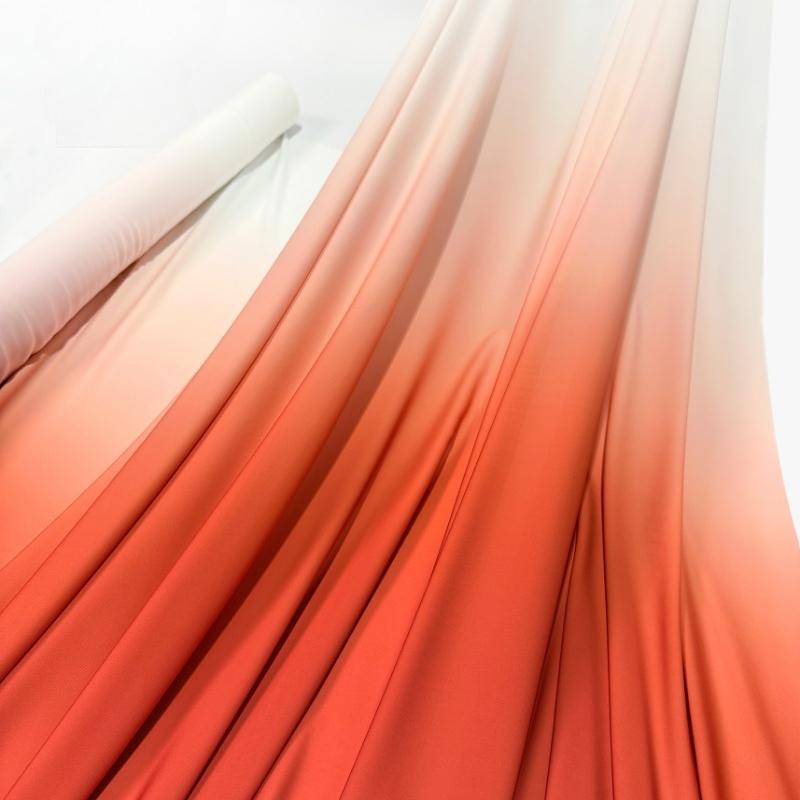 100x150cm Fashion Gradient Fabric Chiffon for Clothing Dresse Scarves Sewing Multicolor Translucent Cloth Needlework Soft Smooth