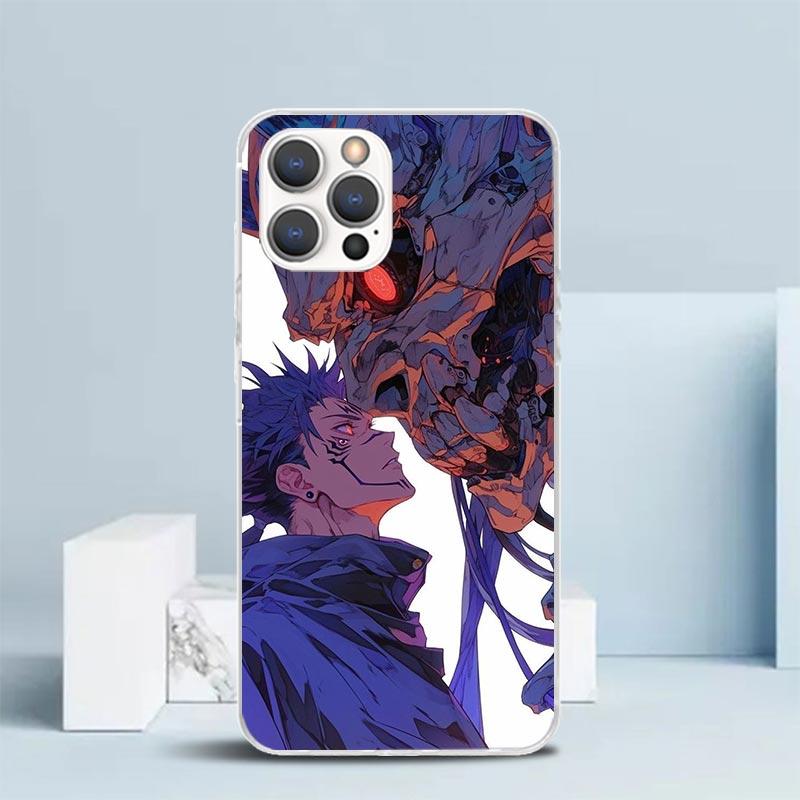 Kaisen J-Jujutsu Itadori Yuji Phone Case For IPhone 16 17 Air 16E 15 14 Plus 13 Mini 12 11 Pro Max 7 8 + SE 2020 Soft TPU Back C