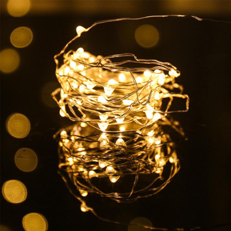 LED Copper Wire String Lights: Multicolor Floral Waterproof Decoration for Cake & Gifts