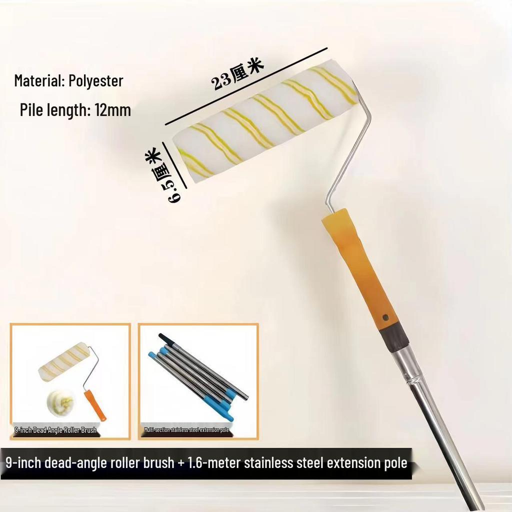 Teleskopischer Latexfarbenroller - Innenwand-Malerwerkzeug aus Wolle