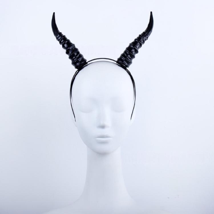 Lightweight Resin Horn Headpiece for Costume Accessories Holiday Celebrations