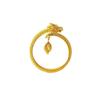 Smart Dragon Swinging Tail Ring Turns The World Around Yellow Gold Super Flash Swinging Dragon Tail Dragon Scale Coiling Dragon Ring