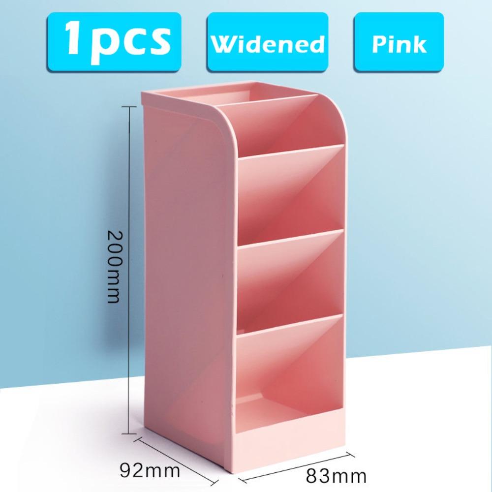 Plastic Pen Holder Large Capacity Stationery Display Stand Simple Pen Bucket  Gift