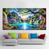 Beautiful Waterfall River and Flowers DIY Diamond Painting Cross Stitch Full Drills Diamond Mosaic New Collection Home Decor