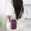 Minimalist Women's Phone Sling Bag – Lightweight Nylon Crossbody with ID Pocket, Ideal for Travel & Shopping