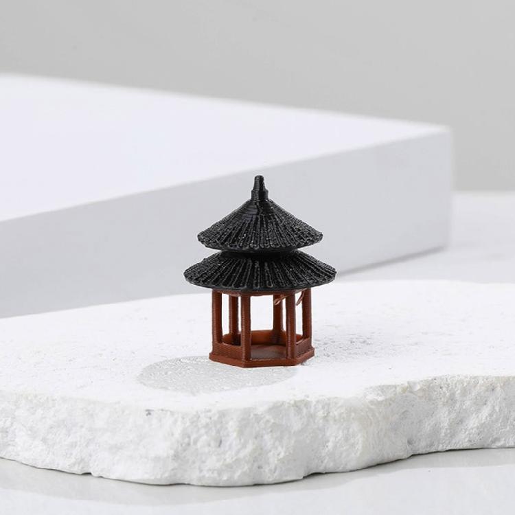 Miniature Pagoda Statues Artistic Chinese Cultural Building 3D Models Safe and Friendly to Nature Decoration