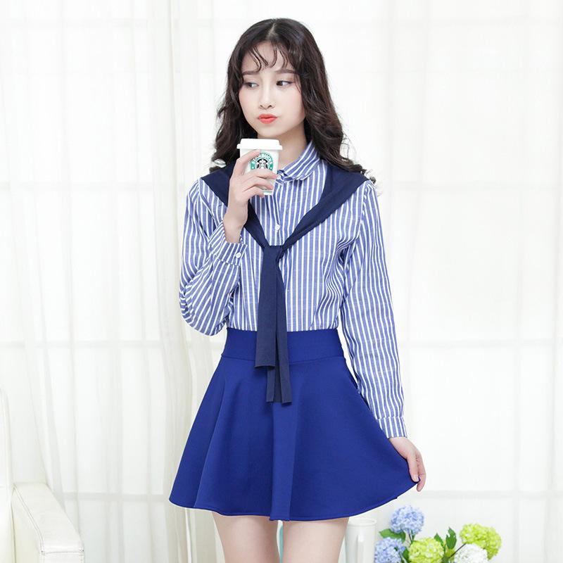 2022 Spring/Summer Women's High Waist A-Line Pleated Skirt