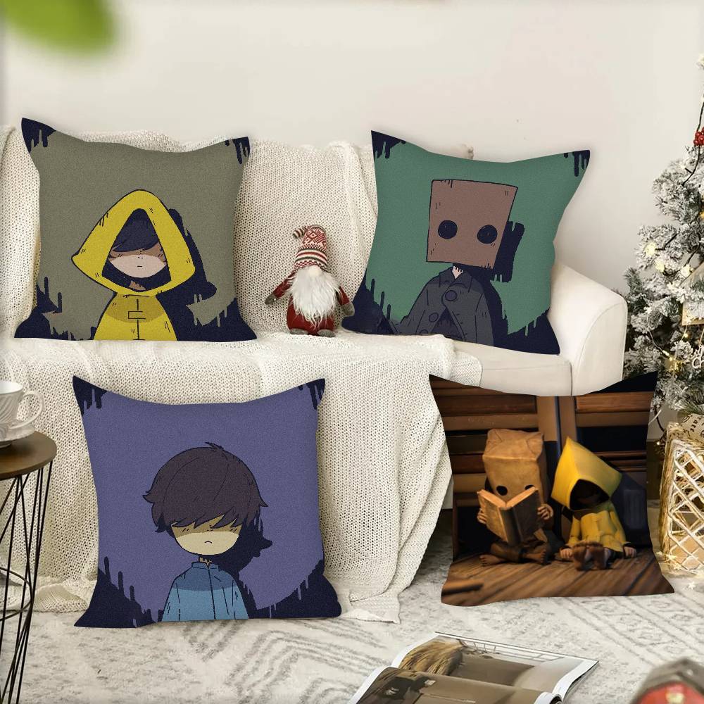 Game L-Little Nightmares Horror Pillowcases cushion covers living room sofas home decor gifts