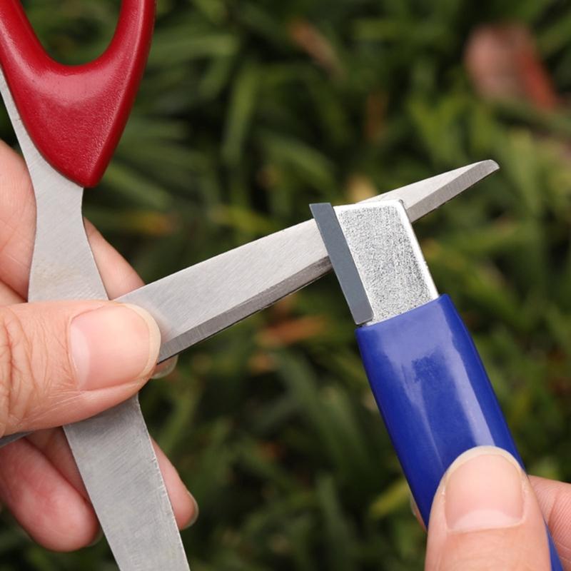 Small Pocket Sharpeners Garden Tools Sharpening Tool Garden Tool Sharpeners Stainless Steel Material for Shears Scissor