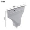 22x25x2cm Flat Hose Adapter Hose Connector High-Quality Plastic Long-Lasting Performance Minimal Height Effortless Setup