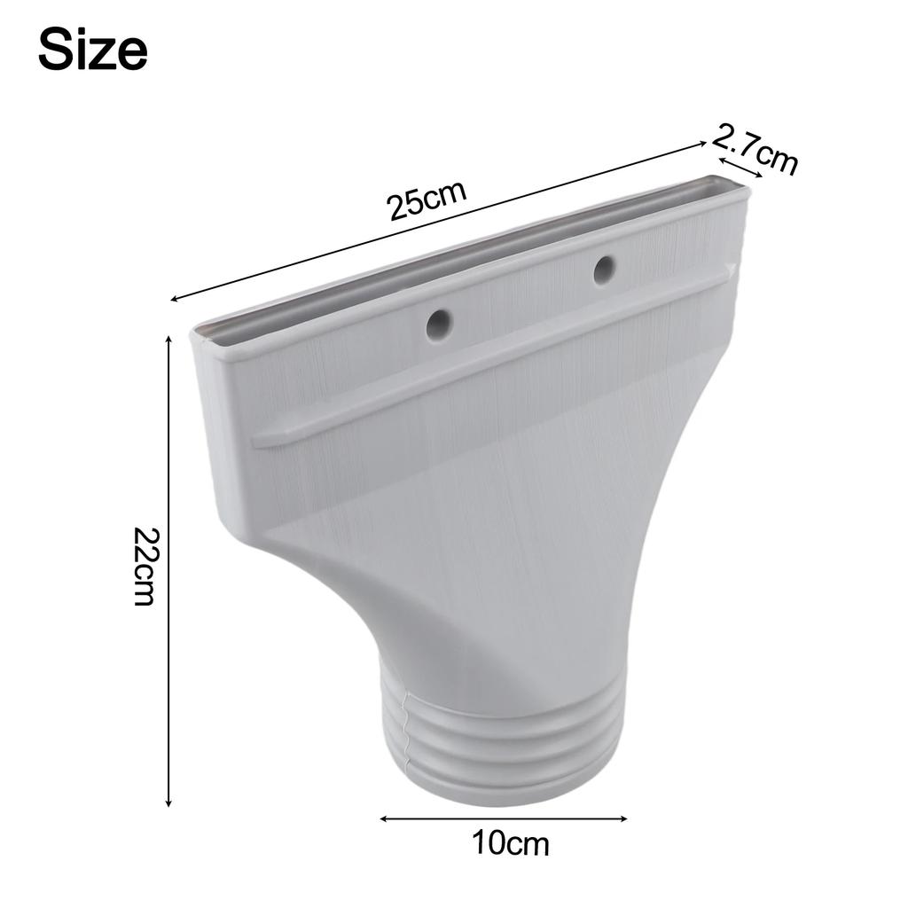 22x25x2cm Flat Hose Adapter Hose Connector High-Quality Plastic Long-Lasting Performance Minimal Height Effortless Setup
