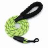 Dog leash Night reflective nylon round rope Foam dog leash Medium and large dog chain Multi-colored products