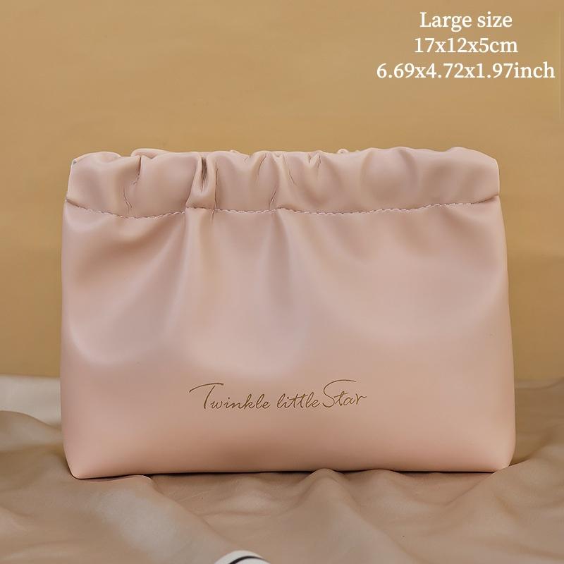 Automatic Closing Mini Storage Bag Travel Portable PU Leather Lipstick Makeup Cable Coins Keys Jewelry Earphone Storage Organizer