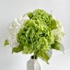 Green Hydrangea Artificial Flowers Like Real Hydrangea Flowers Decoration Wedding Arrangement Flowers Decor Bridal Bouquet 3Pcs