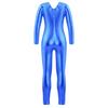 Kids Girls Ballet & Gymnastics Leotard: Long Sleeve Round Neck with Invisible Back Zipper for Training, Practice & Competition
