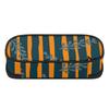 Pencil Bag Durable 300D Polyester Roomy Interior Secure Zipper with Main Pocket Mesh Layer and Removable Pen Divider for Students