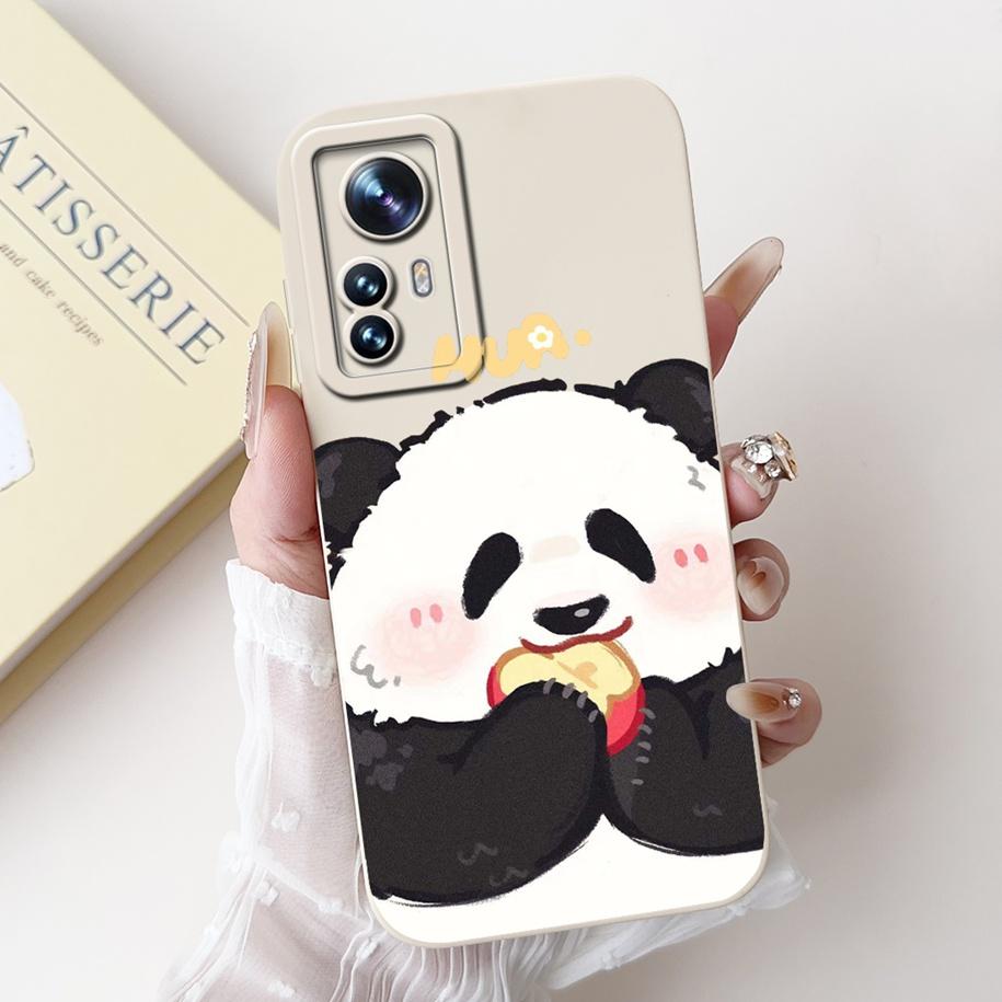 For Xiaomi 12 Pro Case Mi 12 12X 12S Cover Cute Cartoon Rabbit Panda Soft Silicone Lens Protective Cases For Xiaomi 12S Pro Capa