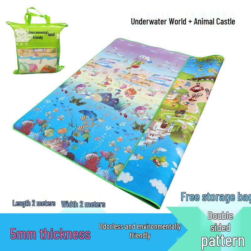 Enlarged Waterproof Outdoor Cartoon Picnic and Camping Mat - Foldable and Moisture-Proof