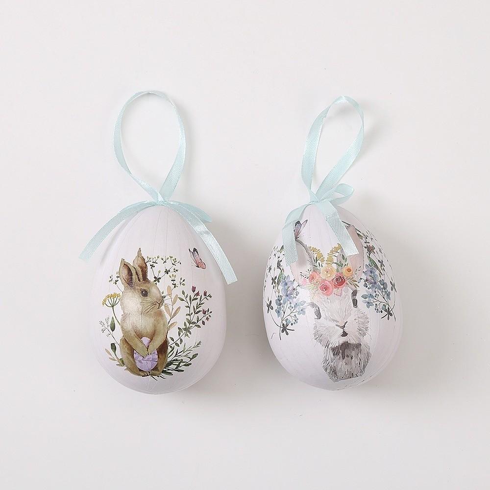 Cartoon Easter Eggs Pendant Foam Easter Party Decorations Easter Simulation Egg  Home Decor
