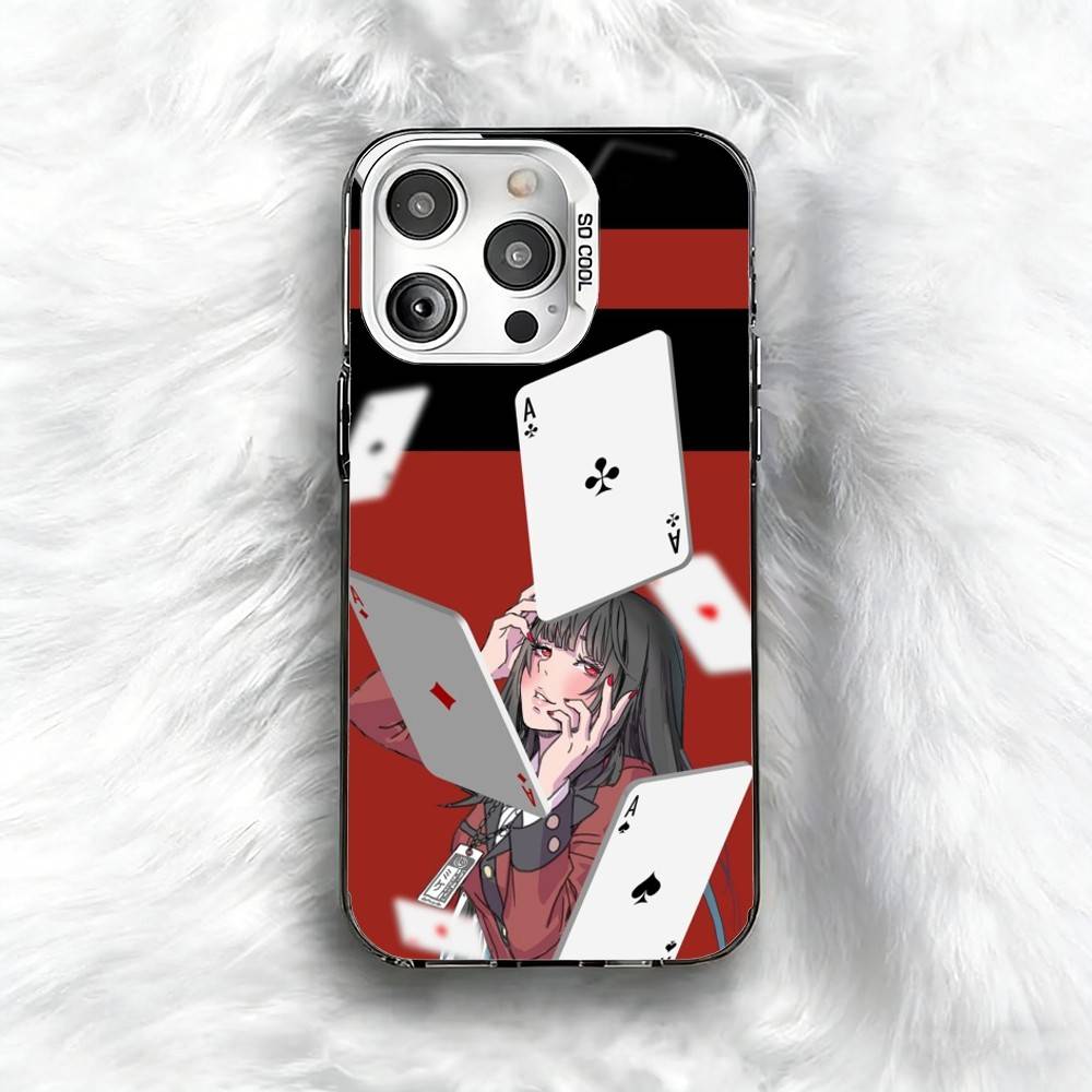 K-Kakegurui Y-Yumeko Phone Case For iPhone 16 17 15 14 12 13 Pro Max Black Color Shockproof Cover