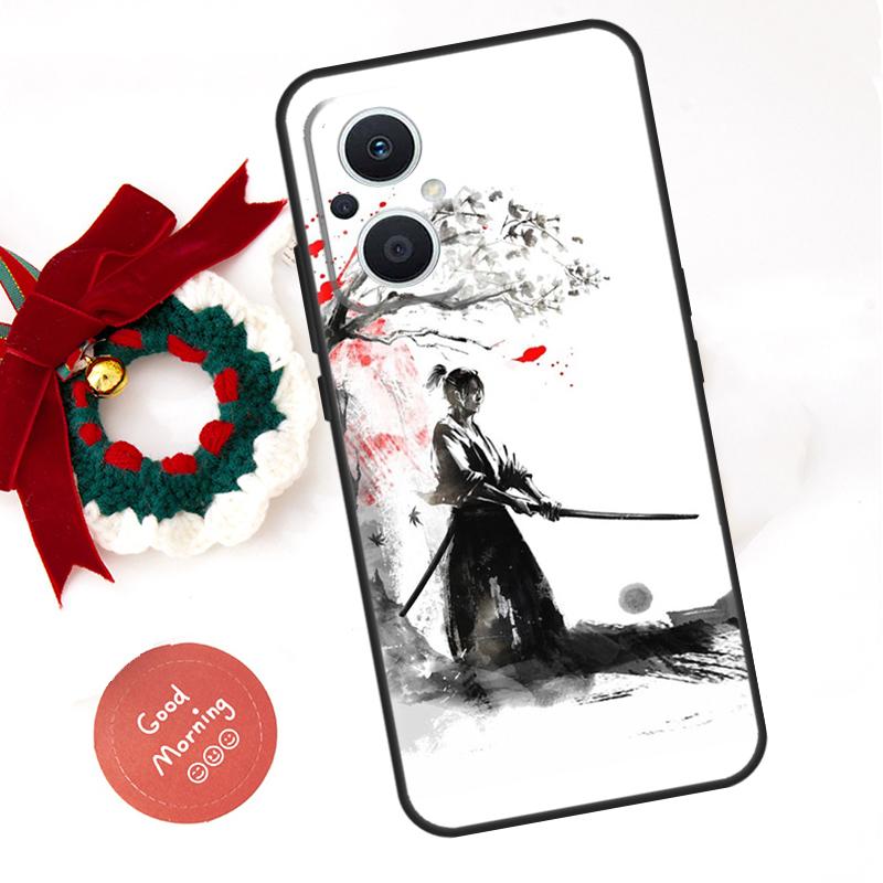 Japanese Samurai Ninja Case For OPPO Reno 8 7 6 5 4 Lite 11F 10 Pro 8T 5Z 4Z OPPO Find X6 Pro X2 Neo X3 X5 Lite