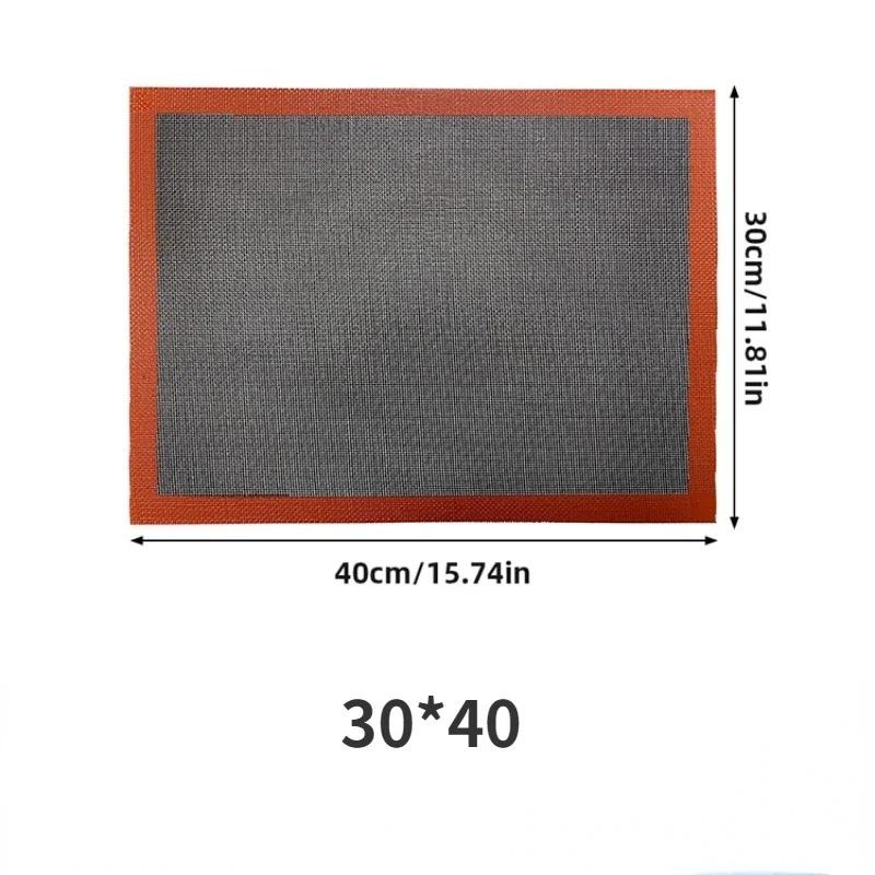 Silikonová podložka na pečení 30x40cm Opakovaně použitelný plech na pečení sušenek Nepřilnavá Žáruvzdorná podložka na pečení do trouby grilu mikrovlnné trouby