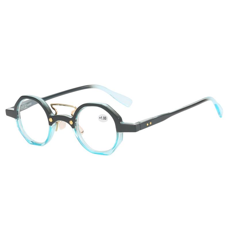New Fashion Reading Glasses Neutral Retro Round Frame Presbyopia Anti Blue Light Blocking Glasses Clear Lens To +4 0