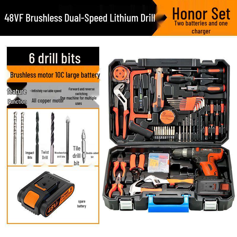 Fureide Electric Drill Set: Multi-Function Hand Toolkit for Woodworking & Repairs
