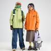 Men Women 3-in-1 Waterproof Windproof Hiking Jacket With Fleece Inner Removable Outdoor Mountaineering Coat