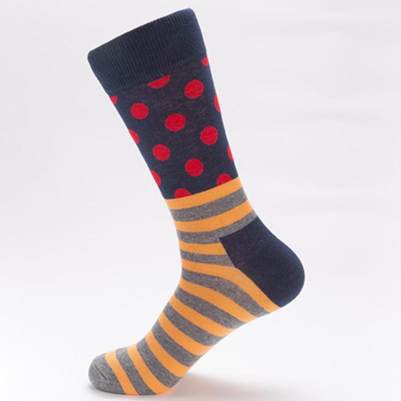 

Хлопковые носки до середины икры в горошек Happy Socks для пар - Коллекция Осень-Зима EU Size 41-46