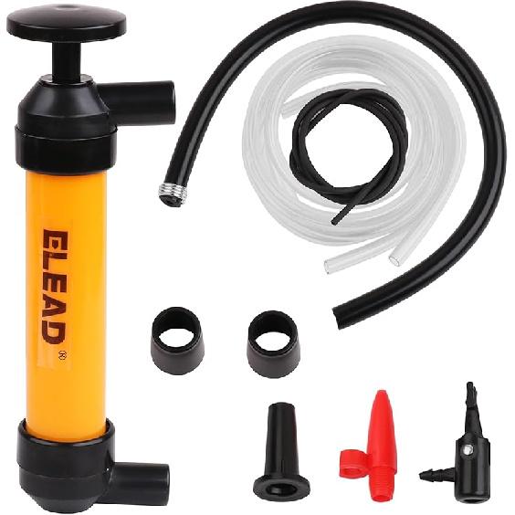 ELEAD Portable Battery Powered Pump - Electric Fuel/Water Transfer Pump 2.2 GPM, Liquid Siphon Pump With Adjustable Flow Control, Gas Pump With