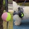 Tennis Ball Bag Lightweight Tennis Ball Holder with Hands-free Dog Leash Attachment Easy Installation Pet Supplies for Active