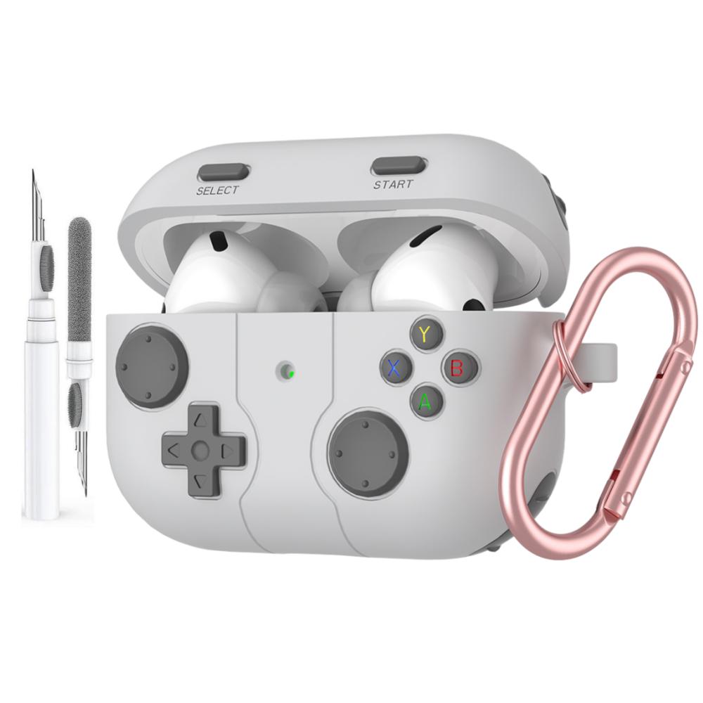 For AirPods Pro 3 Case Cute 3D Game Player Design Protective Silicone Skin Cover for AirPods Pro 3 with Keychain & Cleaning Kit