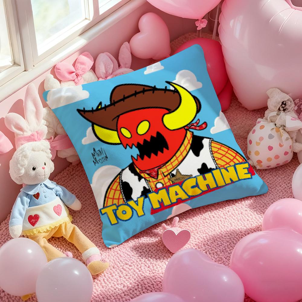 T-Toy M-MachineS S-SkateS Cushion Cover Pattern Printed Pillowcase for Living Room Sofa Cushion Cover & Bedroom Decor