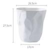 Round Garbage Container Bin Large Capacity Trash Bin Can Wastebasket for Household Bathroom