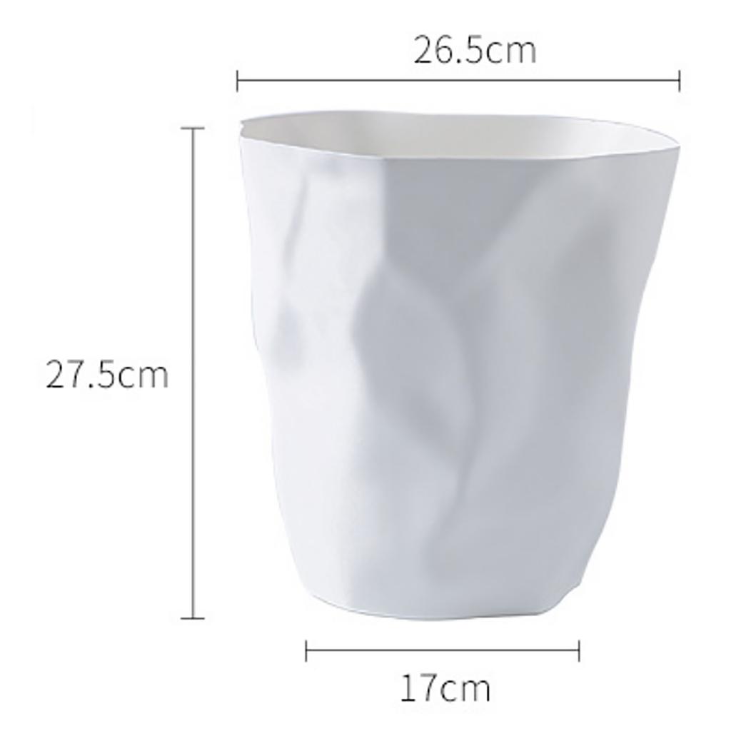 Round Garbage Container Bin Large Capacity Trash Bin Can Wastebasket for Household Bathroom
