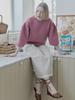 AVANT-G Dart Sleeve Sweatshirt - Pink