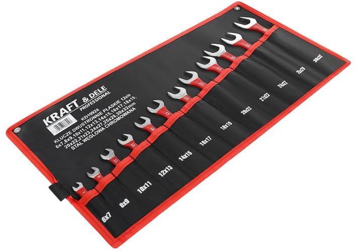 DOUBLE-ENDED FLAT WRENCHES 12 Pcs KD10924