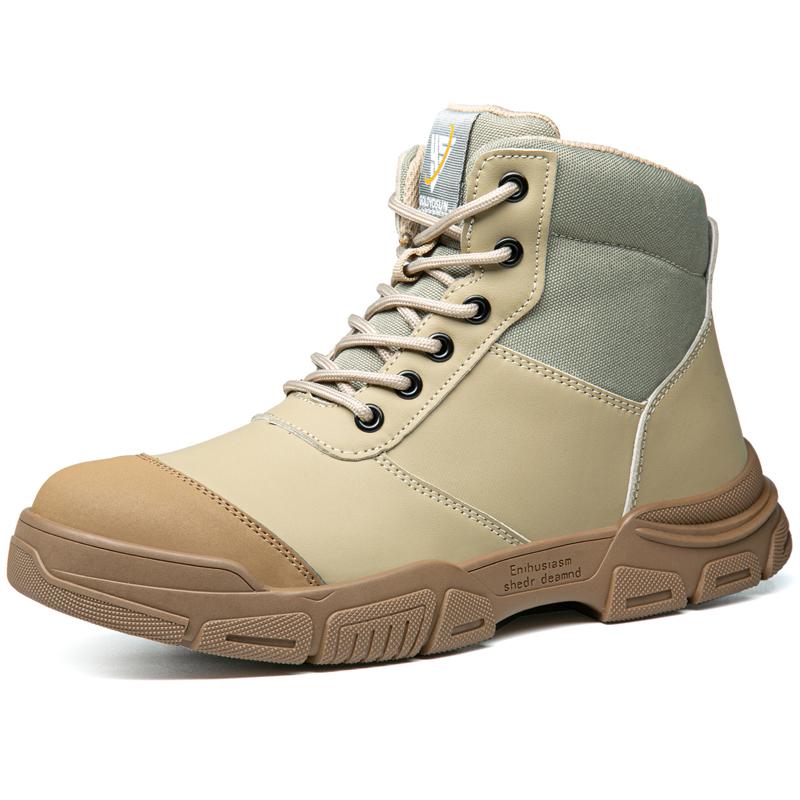 

Новая модная защитная обувь Мужская обувь безопасности Водонепроницаемая рабочая обувь Обувь со стальным подноском Защита от проколов Неразрушаемая обувь Нескользящая 36