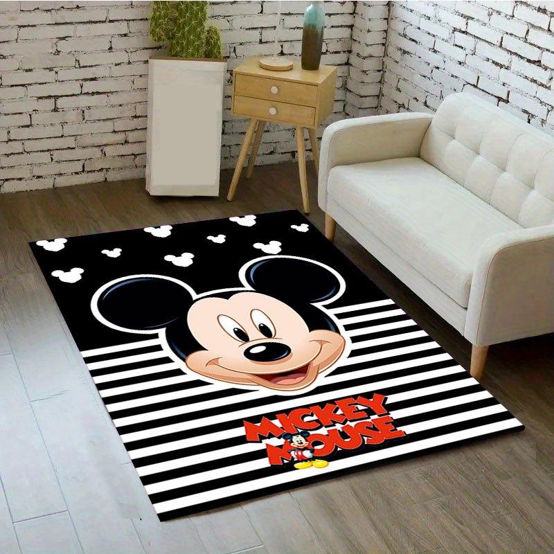 1 szt. Dywanik z wzorem Myszki Miki i Minnie Disneya Dywanik Obszarowy Antypoślizgowy Dywanik Prać Ręcznie Mata Podłogowa Odpowiednia do Salonu Sypialni Wystrój Domu