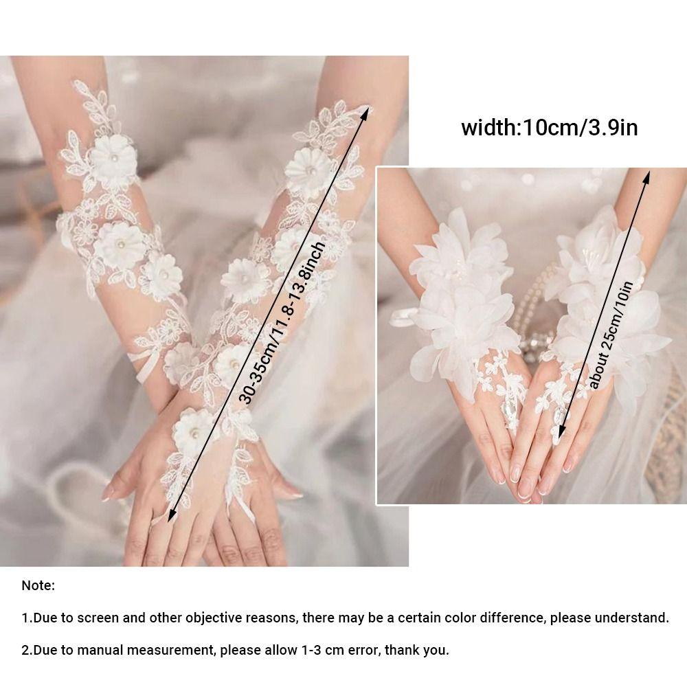 Fingerlose Spitze Fingerlose Handschuhe Elegante Hochzeits Handschuhe Brauthandschuhe Opernaufführung