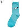 Unisex Autumn Winter Funny Cartoon Solid Color Elastic Cotton Middle Tube Crew Socks Creative Socks