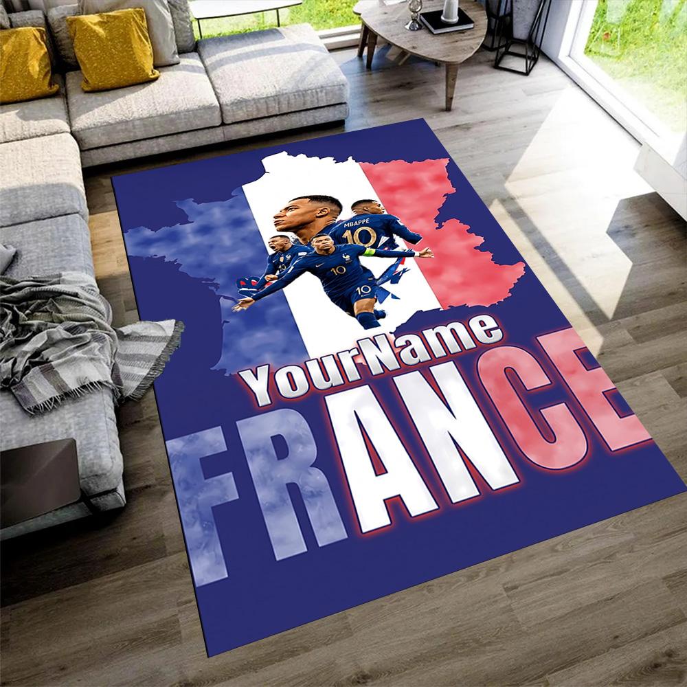 Mbappe Personalized Name Carpet Design for Study Room Foyer Entryway Kitchen Anti-slip Rug Decorate Offices