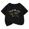 Fashion Dachshund Dog Design TShirt Printed T Shirt Boys Girls Summer Clothes Short Sleeve Tops TShirts Cute Clothing Kids